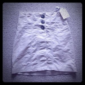 NWT free people skirt, cream color size 2